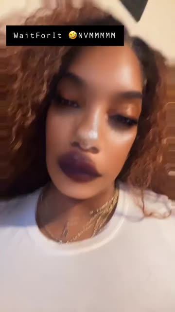Preview for a Spotlight video that uses the Burgundy Makeup Lens