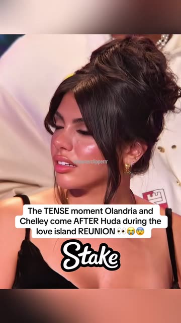 The TENSE moment Olandria and Chelley come AFTER Huda during the love  island REUNION 👀😭😨#fyp #loveisland #chelley #huda