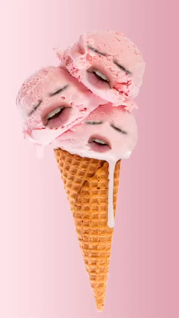 Preview for a Spotlight video that uses the Ice Cream Lens