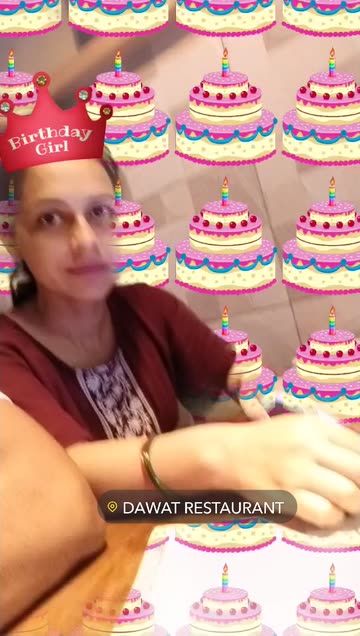 Preview for a Spotlight video that uses the Birthday Girl Lens