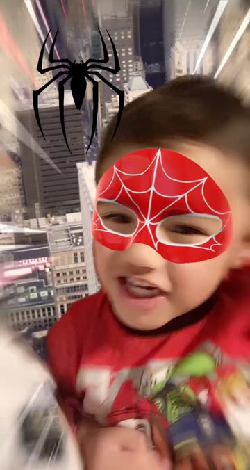 Preview for a Spotlight video that uses the PBN Spiderman Lens