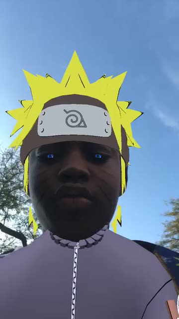 Preview for a Spotlight video that uses the Naruto Uzumaki Lens