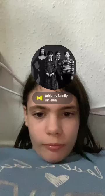 Preview for a Spotlight video that uses the Wednesday Addams Lens