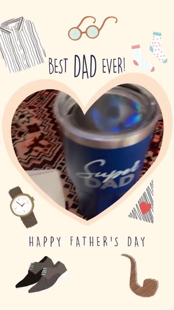 Preview for a Spotlight video that uses the Best Dad Ever! Lens