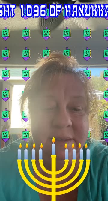 Preview for a Spotlight video that uses the Happy Hanukkah Lens