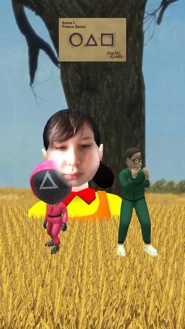 Preview for a Spotlight video that uses the Squid Game Dance Lens