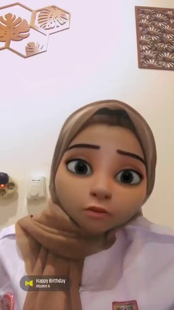 Preview for a Spotlight video that uses the 3D Cartoon V1 Lens