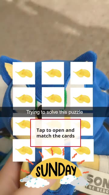 Preview for a Spotlight video that uses the Match the snacks Lens