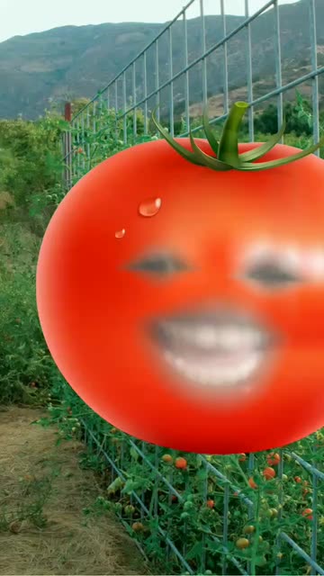 Preview for a Spotlight video that uses the tamato face Lens