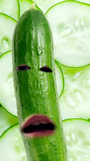 Preview for a Spotlight video that uses the cucumber Lens