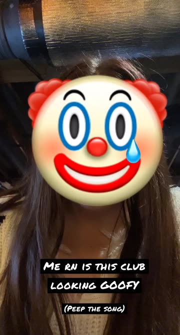 Preview for a Spotlight video that uses the Crying clown Lens