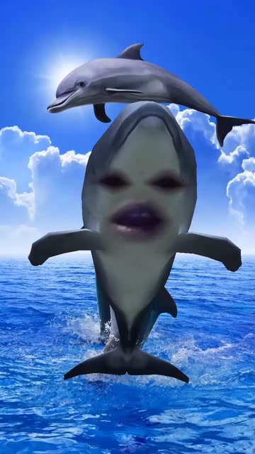 Preview for a Spotlight video that uses the Swimming Dolphin Lens