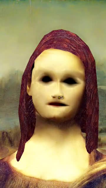 Preview for a Spotlight video that uses the Mona Lisa Yourself Lens