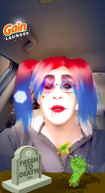 Preview for a Spotlight video that uses the Joker Harley Quinn Lens