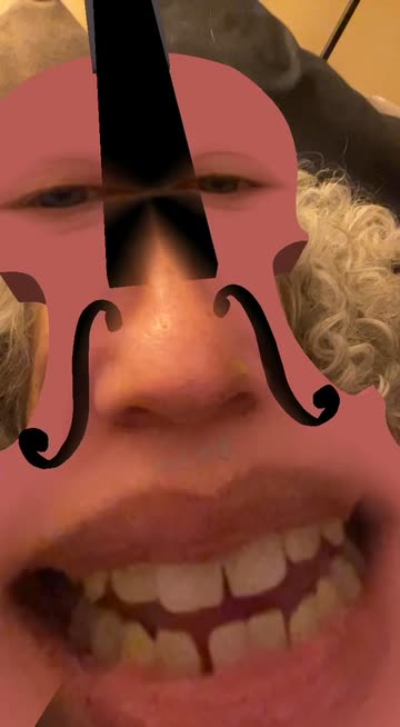 Preview for a Spotlight video that uses the Violin Face Lens