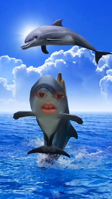 Preview for a Spotlight video that uses the Swimming Dolphin Lens