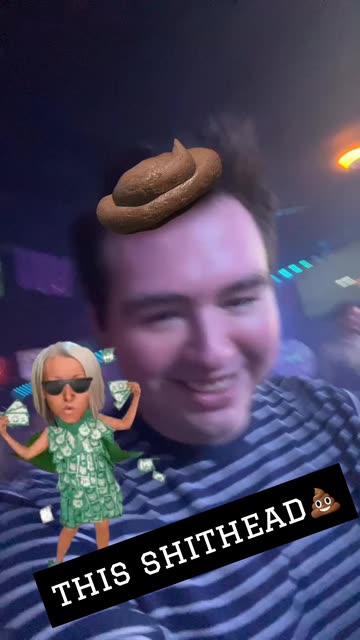 Preview for a Spotlight video that uses the Funny Poop Lens