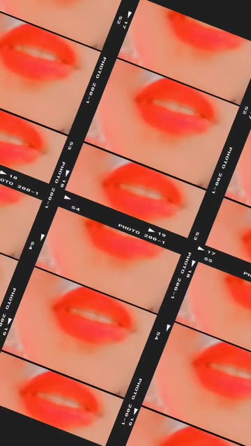 Preview for a Spotlight video that uses the Soft Lips Collage Lens