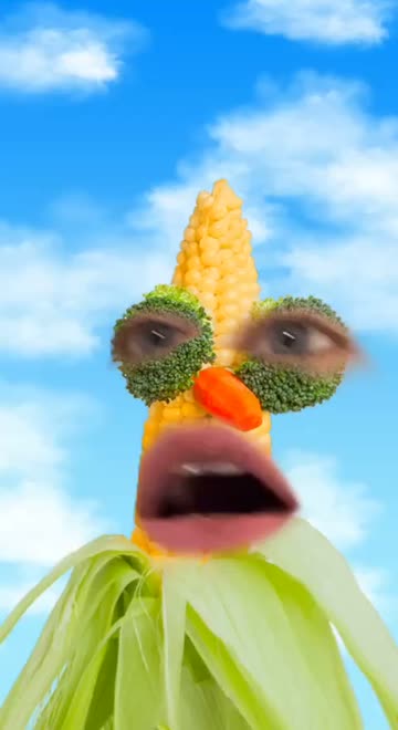 Preview for a Spotlight video that uses the Corn Head 🌽  Lens