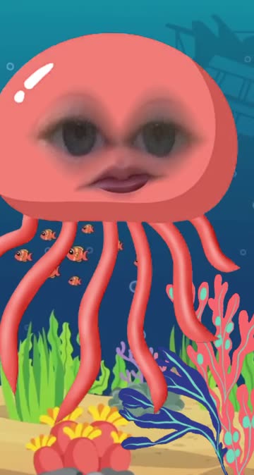 Preview for a Spotlight video that uses the Jellyfish Face Lens