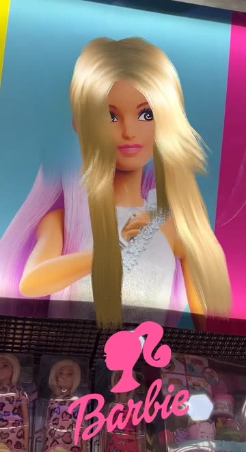 Preview for a Spotlight video that uses the Barbie Hair Lens
