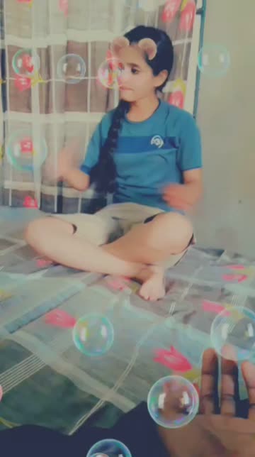 Preview for a Spotlight video that uses the Ears and Bubbles Lens