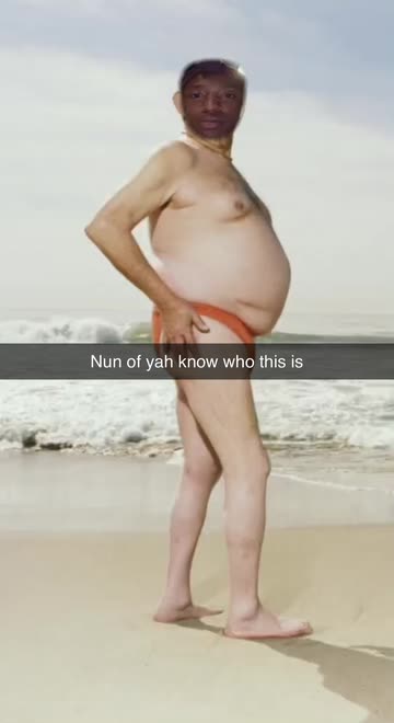 Preview for a Spotlight video that uses the Beach Dad Bod Lens
