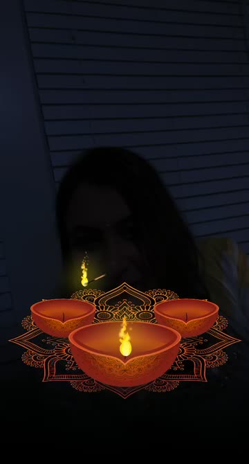 Preview for a Spotlight video that uses the Happy Diwali Lens