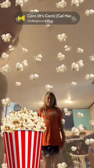 Preview for a Spotlight video that uses the popcorn Lens