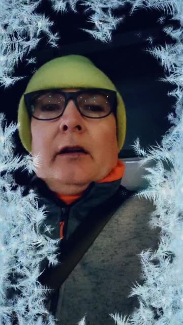 Preview for a Spotlight video that uses the Freezing Cold 🥶 Lens