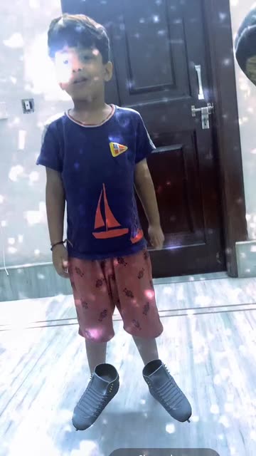 Preview for a Spotlight video that uses the Ice Skating Shoes Lens