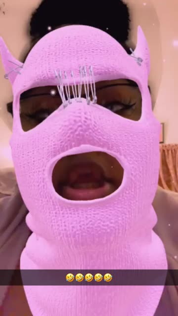 Preview for a Spotlight video that uses the Pink Balaclava Lens