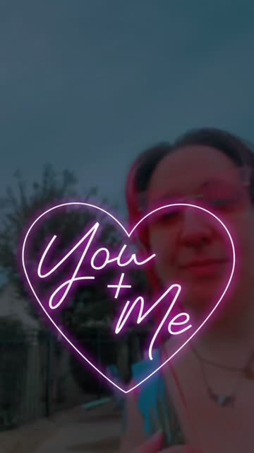 Preview for a Spotlight video that uses the You And Me Neon Lens