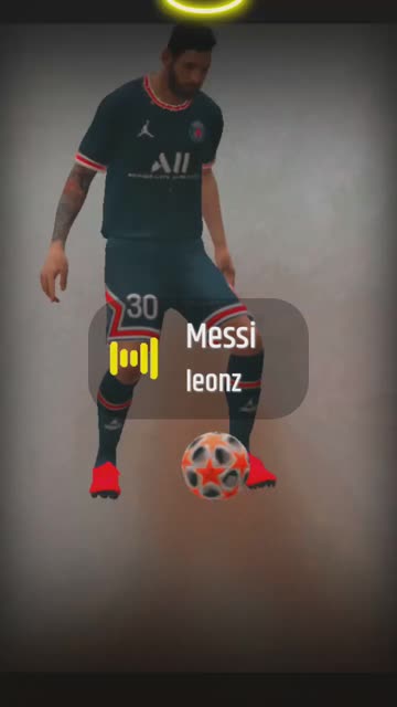 Preview for a Spotlight video that uses the leo messi psg Lens