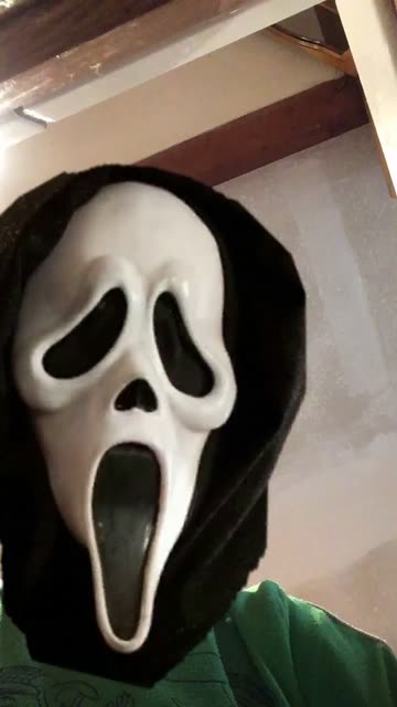 Preview for a Spotlight video that uses the Ghostface Lens