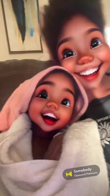 Preview for a Spotlight video that uses the Cartoon Kid 3 Lens