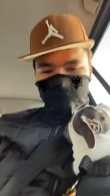 Preview for a Spotlight video that uses the albanian flag Lens