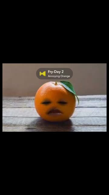 Preview for a Spotlight video that uses the Annoying Orange Lens