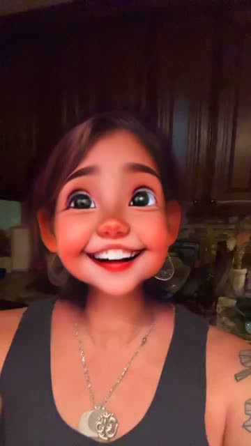 Preview for a Spotlight video that uses the Cartoon Kid 3 Lens