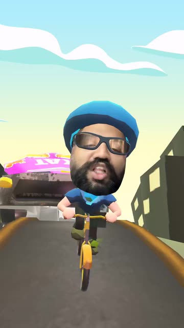 Preview for a Spotlight video that uses the Bike Chase Lens