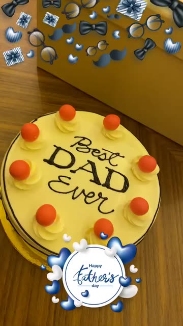 Preview for a Spotlight video that uses the Happy Fathers Day Lens