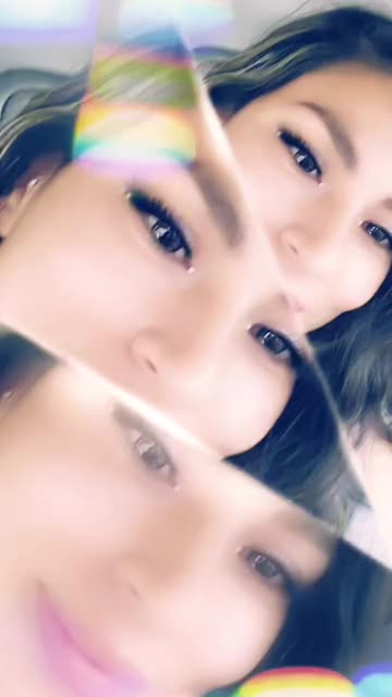 Preview for a Spotlight video that uses the Rainbow Collage Lens