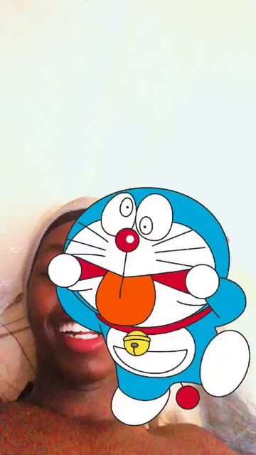 Preview for a Spotlight video that uses the Doraemon Funy Face Lens