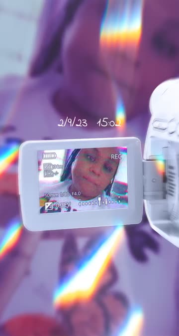 Preview for a Spotlight video that uses the Holographic VHS Lens