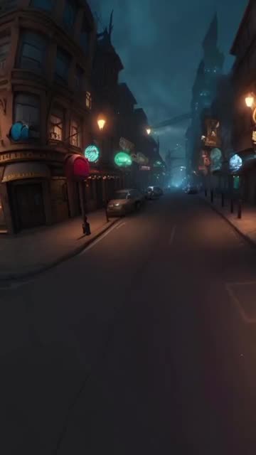 Preview for a Spotlight video that uses the Steampunk City 360 Lens