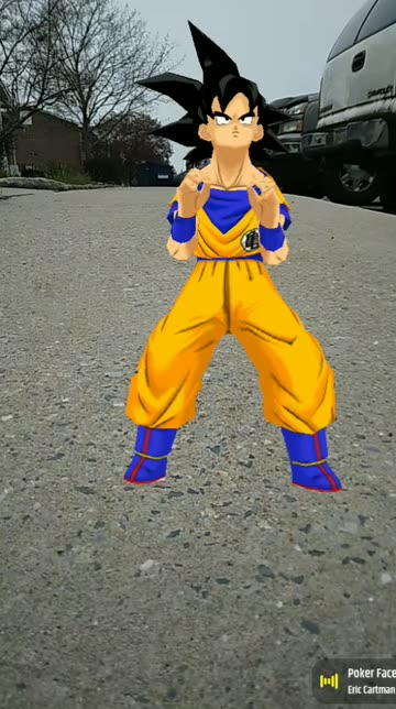 Preview for a Spotlight video that uses the Twerking Goku Lens