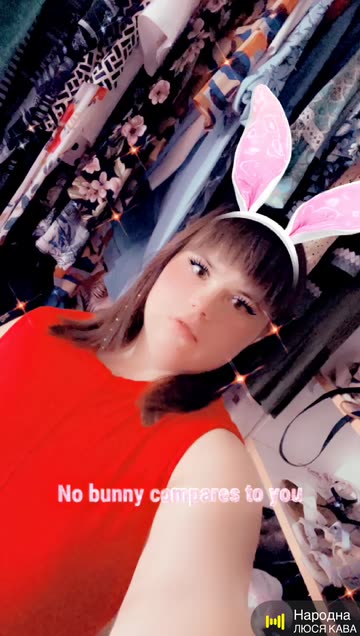 Preview for a Spotlight video that uses the Pink Bunny Ears Lens