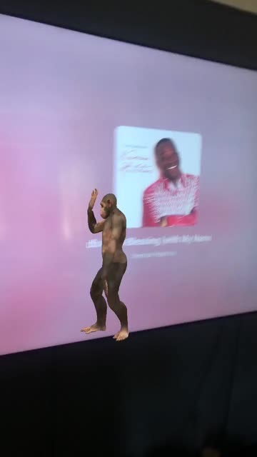 Preview for a Spotlight video that uses the Monkey Dance Lens
