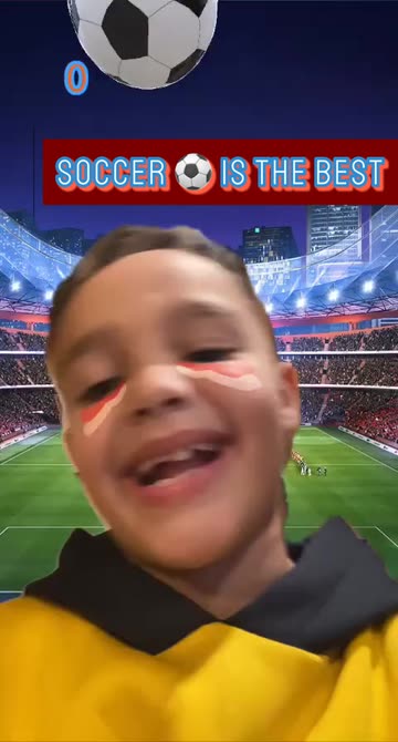 Preview for a Spotlight video that uses the Soccer Game Lens