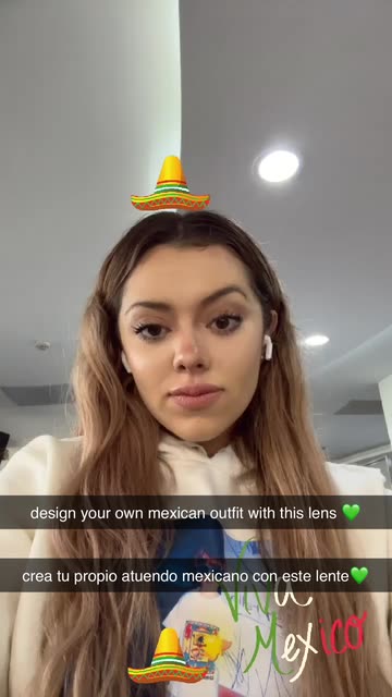 Preview for a Spotlight video that uses the Outfit Mexicano Lens